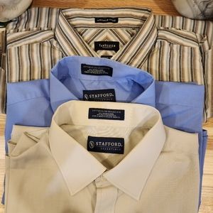 3 mens dress shirts